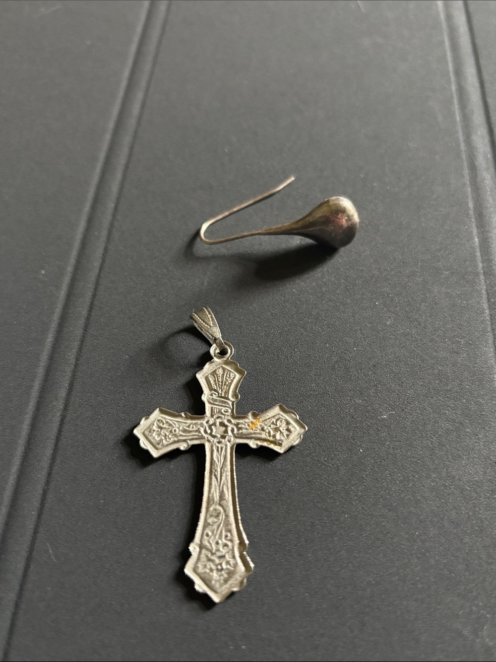 Silver Bundle -Sterling Silver Ornate Cross Pendant - Silver